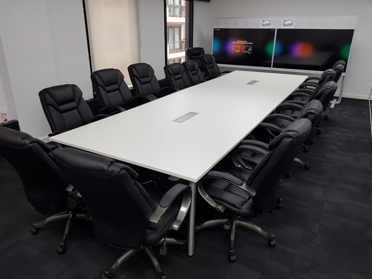 Bespoke automotive car showroom counters reception breakout areas